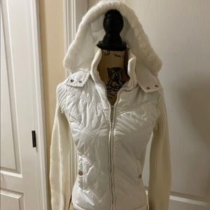 White winter jacket. Size s